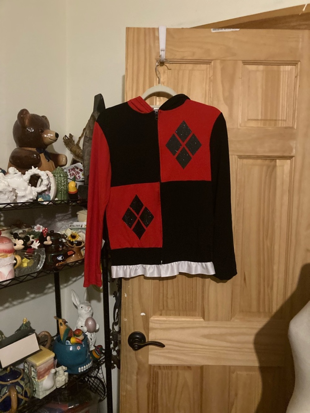 Rubies DC comics Harley Quinn jester zip up hoodie